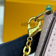 Louis Vuitton Pochette Felicie By The Pool Pink Saffron Leather Cross Body Bag 21 x 12 x 3 cm - 4
