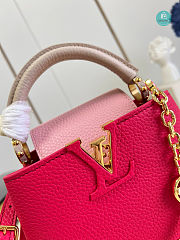 Louis Vuitton CAPUCINES Mini Handbags in Pink 21 x 14 x 8 - 3