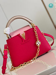 Louis Vuitton CAPUCINES Mini Handbags in Pink 21 x 14 x 8 - 2