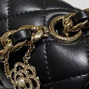 Chanel 21 Limited Badges Flap Bag Lambskin In Black 12x20x6cm - 3
