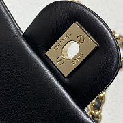 Chanel 21 Limited Badges Flap Bag Lambskin In Black 12x20x6cm - 5