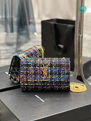 YSL Kate Ladies Small Woolen Chain Bag 20x13.5x5.5cm - 1