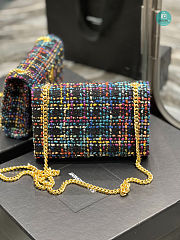 YSL Kate Ladies Small Woolen Chain Bag 20x13.5x5.5cm - 3