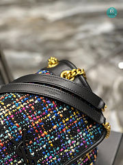 YSL Niki Mini Handbag Tweed With Leather 22×16.5×12cm - 2