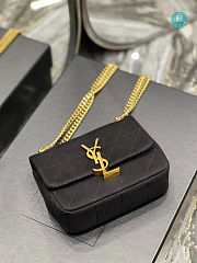 YSL Jamie Mini Quilted Wool Crossbody Bag In Black 16×13×5cm - 2