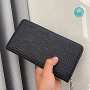 Prada Long Wallet In Black Leather 20x10x2 cm - 3