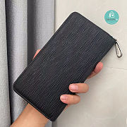 Prada Long Wallet In Black Leather 20x10x2 cm - 2