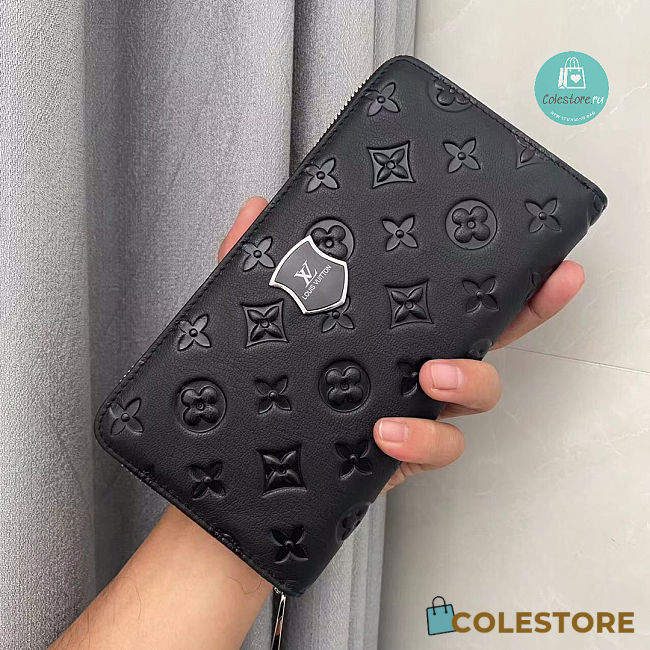 Louis Vuitton Long Wallet Monogram In Black Leather 20x10x2 cm - 1