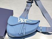 Dior And Shawn Saddle Bag In Blue For Men 20 x 28.6 x 5 cm - 5