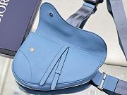 Dior And Shawn Saddle Bag In Blue For Men 20 x 28.6 x 5 cm - 3