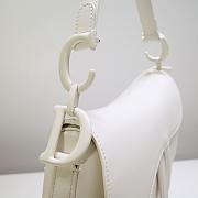 Dior Saddle White Ultramatte Calfskin Size 25.5cm - 2