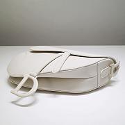 Dior Saddle White Ultramatte Calfskin Size 25.5cm - 4