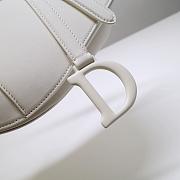 Dior Saddle White Ultramatte Calfskin Size 25.5cm - 3