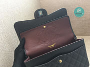 Chanel Classic Flap Bag Golden Chain In Black Size 30cm - 6