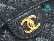 Chanel Classic Flap Bag Golden Chain In Black Size 30cm - 4