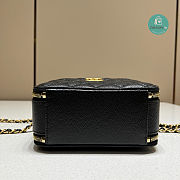 Chanel Small Vanity Case Black Caviar 17.5x13x7.5cm - 3