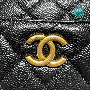 Chanel Small Vanity Case Black Caviar 17.5x13x7.5cm - 6