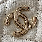 Chanel Vanity Case 22P In White Caviar 19x12x6cm  - 2