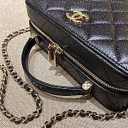 Chanel Vanity Case 22P In Black Caviar 19x12x6cm - 6