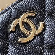Chanel Vanity Case 22P In Black Caviar 19x12x6cm - 3