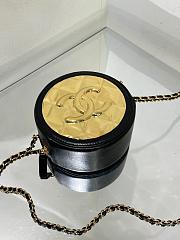 Chanel Gold Round Box Chain Bag 12x12x6cm - 5