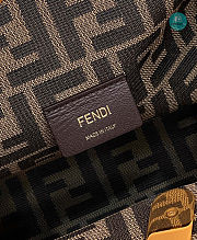Fendi First Medium Red Suede bag In Red 32.5x15x23.5cm - 5
