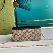 GG Marmont Chain Wallet In Black 19x10x3.5 cm - 2