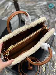 YSL Sac du Jour Shearling-rim Tote Bag 32x25x16.5cm - 6