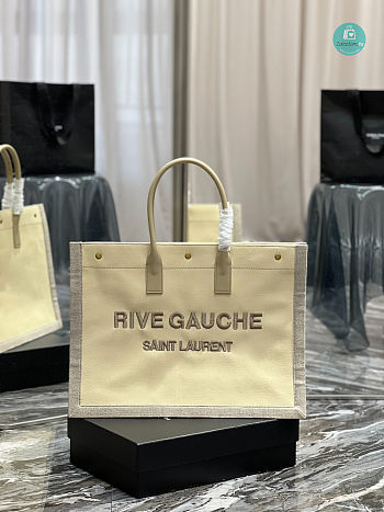 YSL Rive Gauche Tote Bag In Beige 48×36×16cm
