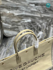 YSL Rive Gauche Tote Bag In Beige 48×36×16cm - 5
