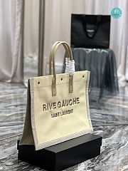 YSL Rive Gauche Tote Bag In Beige 48×36×16cm - 4