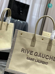 YSL Rive Gauche Tote Bag In Beige 48×36×16cm - 2