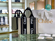 Chloe Woody Tote In Black 45x33x13 cm - 1