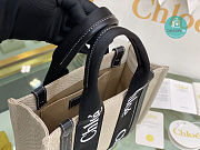 Chloe Woody Tote In Black 45x33x13 cm - 5
