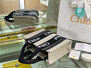 Chloe Woody Tote In Black 45x33x13 cm - 4