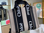 Chloe Woody Tote In Black 45x33x13 cm - 3