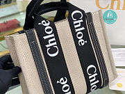 Chloe Woody Tote In Black 45x33x13 cm - 2
