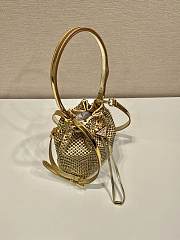Prada Satin Mini-bag With Platinum 6x21x10cm - 4