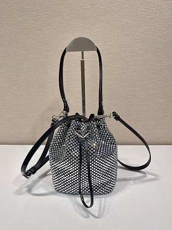 Prada Satin Mini-bag With Crystal 6x21x10cm