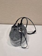 Prada Satin Mini-bag With Crystal 6x21x10cm - 5