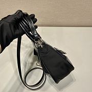 Prada Moon Re-Nylon and Leather bag In Black 22.5x16x7.5cm - 2