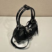 Prada Moon Re-Nylon and Leather bag In Black 22.5x16x7.5cm - 3