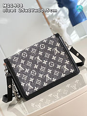 Louis Vuitton Dauphine MM In Grey Monogram Jacquard Denim 25 x 17 x 10.5 cm - 3