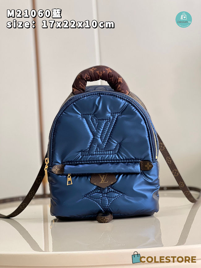 Louis Vuitton Pillow Palm Springs Navy Blue Mini Backpack 17 x 22 x 10 cm - 1