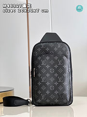 Louis Vuitton Avenue Slingbag Monogram Macassar Canvas In Black 20 x 31 x 7 cm - 1