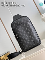 Louis Vuitton Avenue Slingbag Monogram Macassar Canvas In Black 20 x 31 x 7 cm - 6