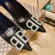 Balenciaga BB Knife Pumps In Black  - 3