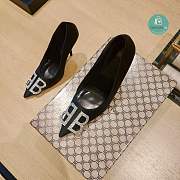 Balenciaga BB Knife Pumps In Black  - 2