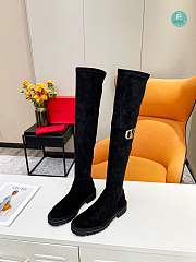 Valentino Garavani Over-The-Knee Boots in Black - 6