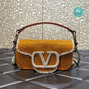 Valentino Garavani Locò Crystals Small Shoulder Bag 20x11x5 cm - 1